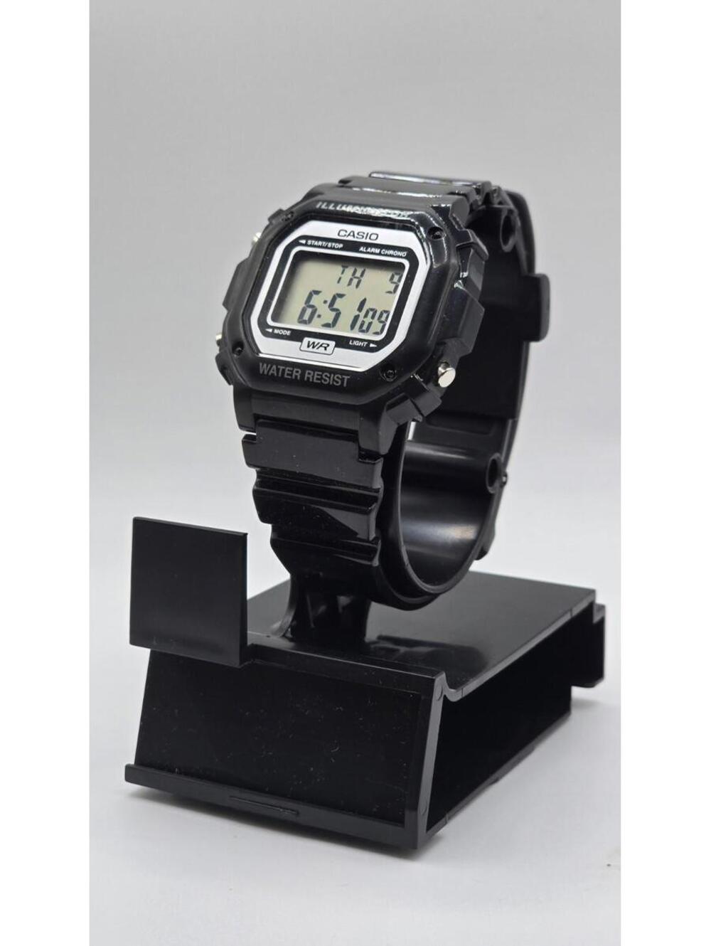 Casio F108WHC-1A, Digital Chronograph Watch, Black Resin, Alarm, 7 Year Battery